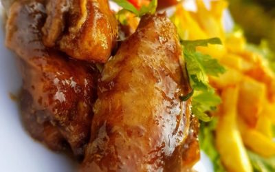 Ailes de poulet au miel et au gingembre