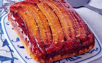 GATEAU RENVERSE A LA BANANE